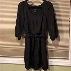 WHBM Black Belted Dress